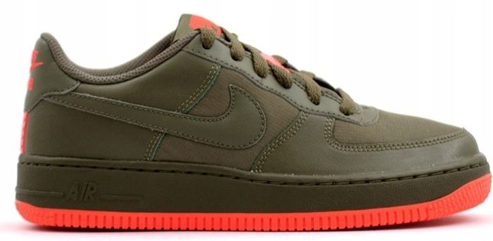 Nike Air Force 1 LV8 PRM Olive Green Orange UK4.5 Brand New and Unworn