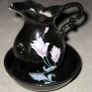Black perfume bath crystals elegants porcelain wash set Image 2