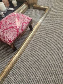 vintage brass fender.c 120x26cm . Polished