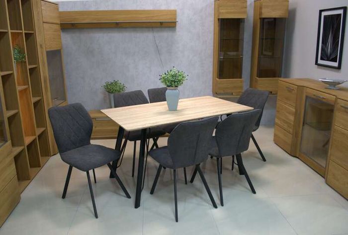 Cappuccino Stitch Dining Chair  Beige Chenille
