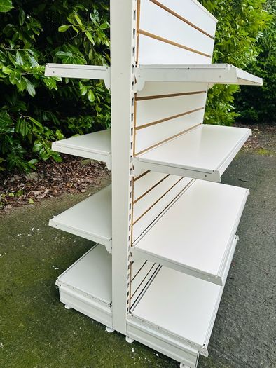 Shop Gondola Slatwall Shelving Bays With 8 Shelves