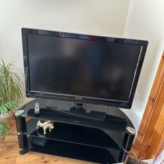 Glass TV stand