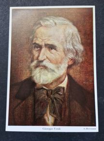 Vintage Postcard BY A. Herrmann OF Giuseppe Verdi