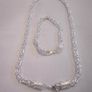 Sterling Silver Necklace and Bracelet Image 4