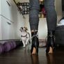 Aldo black heel ankle boots Image 4