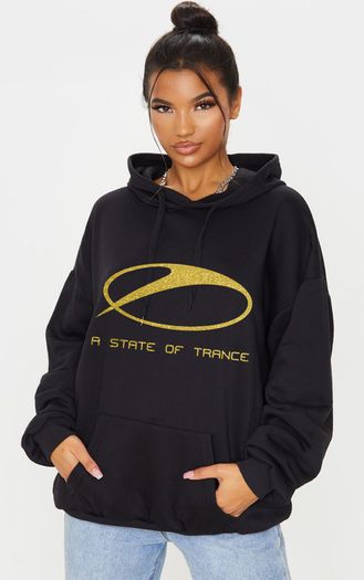 Armin Van buuren hoodie ASOT jumper gold glittered ASOT hooded jumper trance