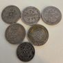 5x .5 Silver Florins 1920 - 1945 Coins 2 Shilling 1 Shilling 6 Coins. Image 2
