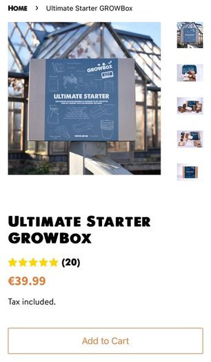 growbox GIY gardening starter set
