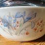 Vintage Pyrex England Blue Iris with Lid Image 4