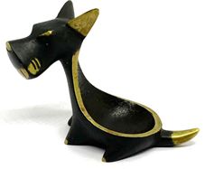 Rare Mid Century Walter Bosse Terrier dog Candle Holder