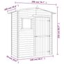 Garden Storage Shed Impregnated Pinewood Image 8