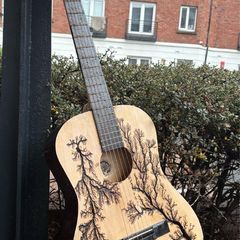 Guitar Custom with burned patterns