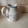 Johnston Brotger "Spoty Daisy " 2 Pint Jug & crochet cover  Peach Beaded jug c Image 5