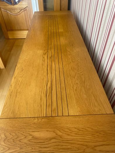 Solid oak side table