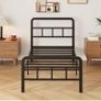 Single Bed Frame with Curved Headboard Image 4