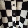 Checkerboard Teddy Oversized Jacket  Size 14 Image 4