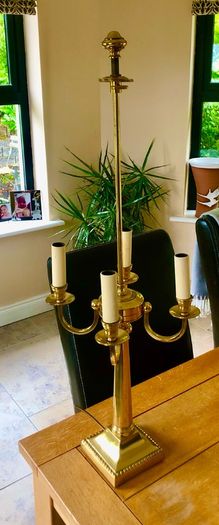 Brass table lamp