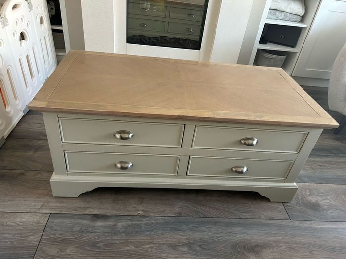 Wood coffee table