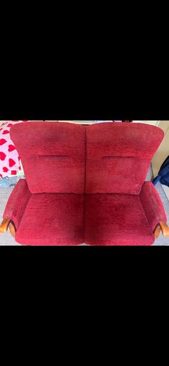Traditional two-seater sofa
