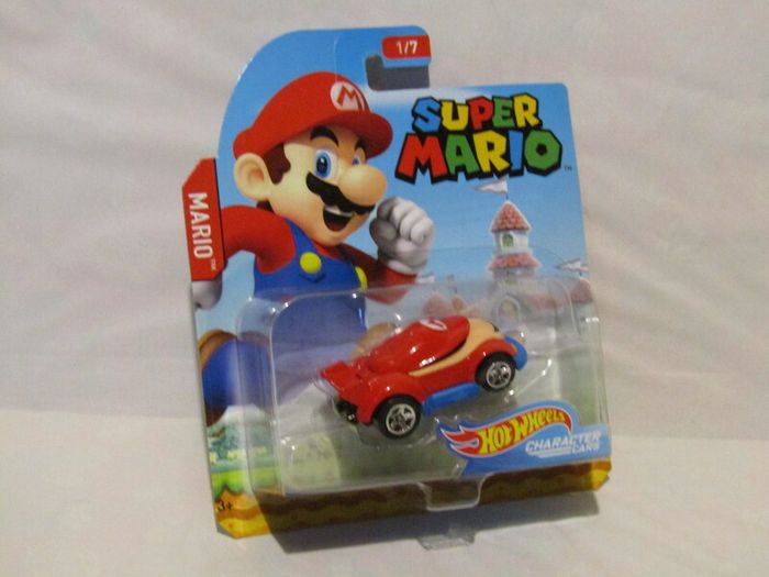 Hot Wheels Super Mario Bros Character Cars Complete Set Of 7 Diecast Cars Brand New Sealed