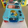 Smurf Lamborghini Cheetah scale 1/24 Rare Burago Image 3