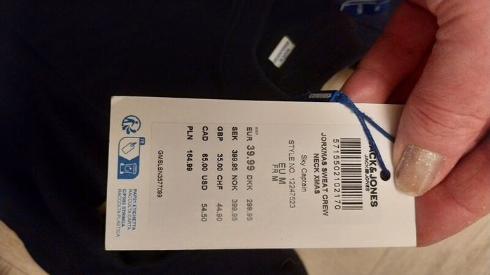 Bnwt men m xmas jack jones was 40euro