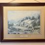 Large Framed Countryside Cottage Print Image 3