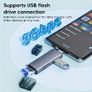 6-in-1 USB 3.0 Multi-Function Aluminum Alloy Card Reader - Supports TF/SD Cards and USB Drives for Smartphones, Dash Cams, Cameras, and Computers Image 5