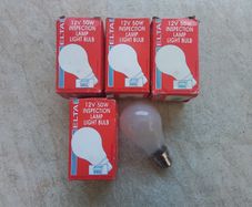4. 12Volt Inspection lamp bulbs.