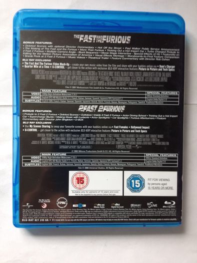 Fast & Furious Movies 1-7 [Blu-ray Movie] Paul Walker & Vin Diesel [Blu-ray Movie]