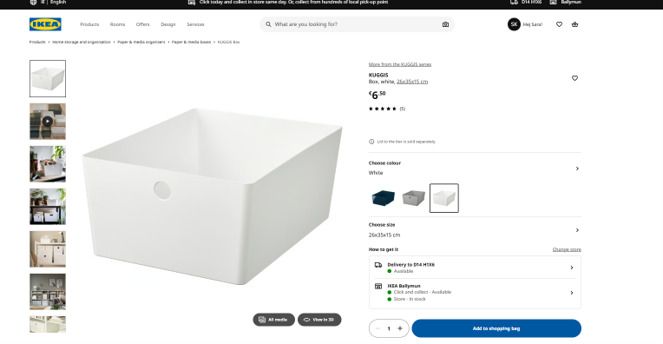 IKEA MACKAPAR Coat Rack with Shoe Storage + 2 KUGGIS Boxes