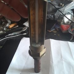vintage brass industrial thermometer gauge steam engine
