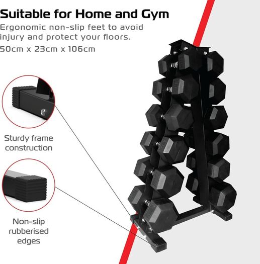 Dumbbell Storage rack 6 Pairs (new in box)