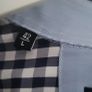 SELECTED HOMME Navy & White Superior Egyptian Cotton check shirt with button down collar Sz L - Rrp 75 (New) Image 9