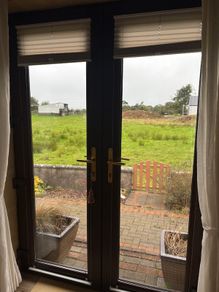 Brown PVC French Double Doors