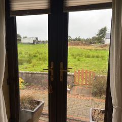 Brown PVC French Double Doors