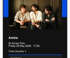 1 Amble ticket Friday St Anne's park