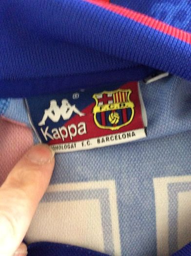 FC Barcelona Jersey. Official Kappa Mens Home Jersey. Season 1995-1997. Original From The Time. Not A Modern Day Remake.