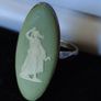 Wedgwood cameo silver ring Image 2