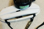 vintage leather cycling helmet new
