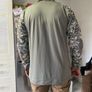 Military Camo zip Pullover Size XXL Image 2