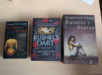 Kushiel's Legacy trilogy by Jacqueline Carey