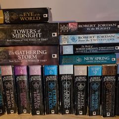 The Wheel of Time by Robert Jordan full series set books 1-14 + the world of the Wheel of Time and New Spring: A Wheel of Time novel