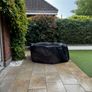 6 Seater Grey Rattan Outdoor Dining Set Image 5