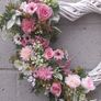 White wicker heart wreath Image 2