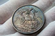 1887 Silver Crown Victorian Key Date