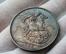 1887 Silver Crown Victorian Key Date