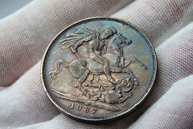 1887 Silver Crown Victorian Key Date