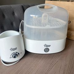 Steriliser, bottle heater, and bottles