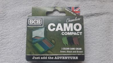 BCB 3-Colour Chameleon Camo Compact Cam Camoflauge Face Paint Army